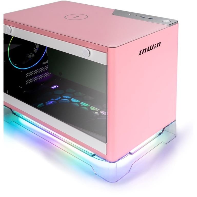 In-Win A1 PLUS PINK Mini-ITX Tower with Integrated ARGB Lighting