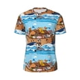 thumbnail image 6 of Rocae Animals on Noah's Ark Floating for Men's Mesh Quick-Dry Short Sleeve Workout T-Shirt,Mens Crew Neck Tee Lightweight Soft Classic T Shirts 5X-Large, 6 of 9