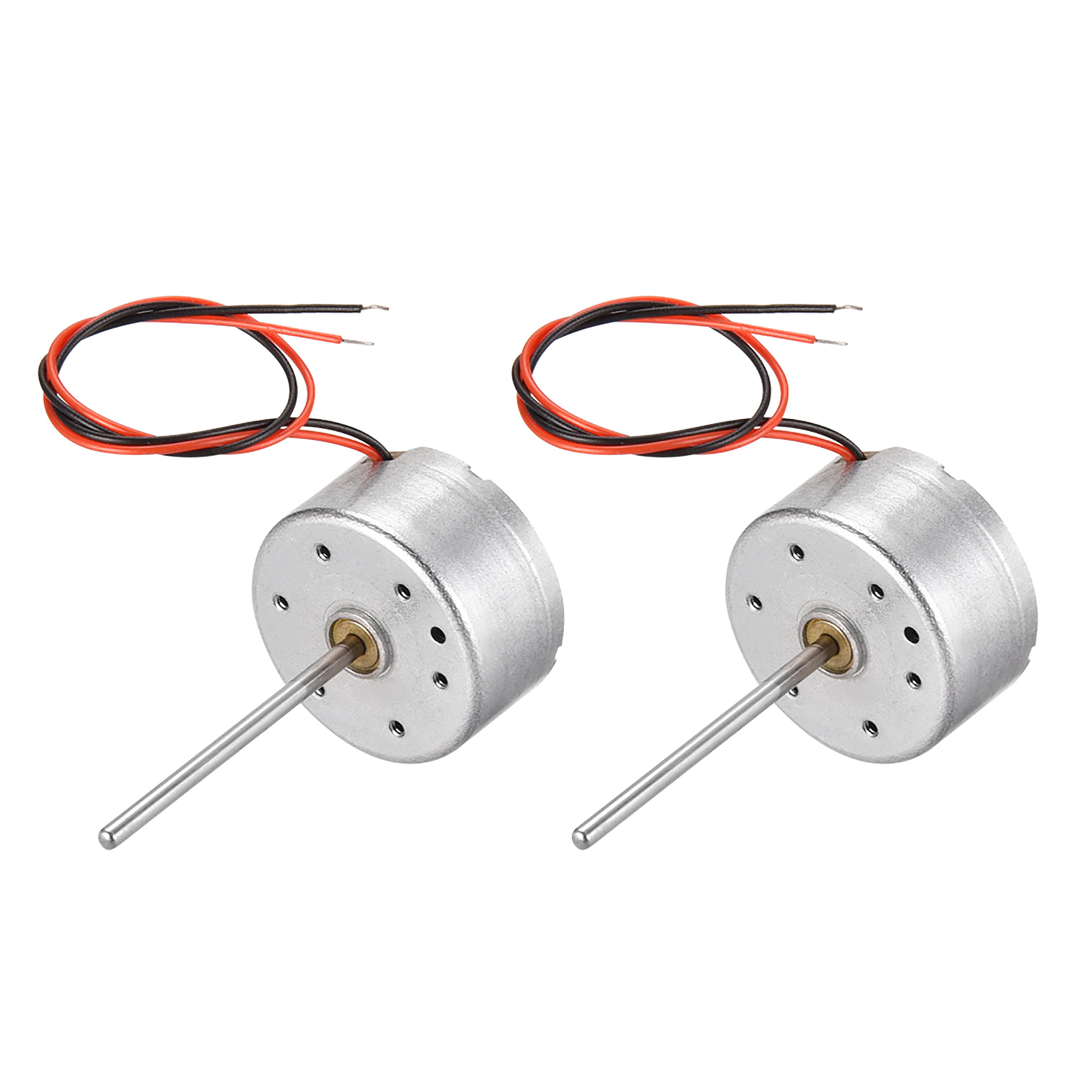 DC Motor 4.5V 2000RPM 0.02A 2 Wires Electric Motor Round Shaft for RC Boat Toys 