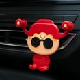 thumbnail image 6 of Car Phone Mount, Cartoony Chinese Gods of Wealth Navigation Bracket, Auto-Clamping Vent Mount, Multi-Directional Rotation, Fun and Personalized Car Accessory, 6 of 6