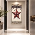 thumbnail image 3 of Canvas Wall Art, Red Texas Star Rustic Framed Canvas Prints for Living Room Bedroom, Country Star Berries Wooden Oversized Gallery Wrapped Wall Decor for Home Office, Gifts, 40"x60" Ship Next Day, 3 of 9