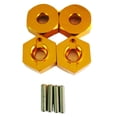 thumbnail image 1 of Vogacara RCGOFFLOW-pieza de coche de control remoto, montaje hexagonal de rueda, adaptador fuerte para 1/10 FS 53633 51805 51806 53625 53632, Kits de construcción modelo Dorado, 1 of 6
