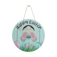 thumbnail image 3 of Letrero de madera de Pascua perfecl letrero colgante para puerta feliz 30 centimetros rústico, 3 of 8