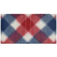 thumbnail image 3 of Hard Shell Ring Binder With Clip Holds 200 Sheets Office Home Organization Red White Tartan Pattern, 3 of 10