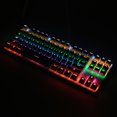 thumbnail image 3 of Mistaha Wired Gaming Keyboard 87 Keys Mixed Light Mechanical Keyboard with Mechanical Blue Switch, 3 of 8