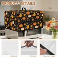 thumbnail image 6 of TSOVTHRID Pumpkin Maple Leaf Black Print Microwave Oven Grill Cover Protector Oil-Proof Microwave Oven Dust Cover with Handle Case Protections for Toaster Oven Fall Decor, 18.25"W x 14.5"D x 11"H, S, 6 of 7