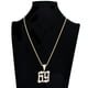 thumbnail image 1 of Collar con colgante Stud 69 , accesorio de joyería, cadena de cuerda cubana de rapero, collar de con cadena dorado Yinane Collar colgante de hip hop, 1 of 8