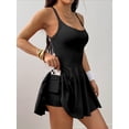 thumbnail image 5 of Tennis Dress with Built in Shorts and Bra Golf Dresses for Women with Shorts Tennis Dress Cut Out Black S, 5 of 7