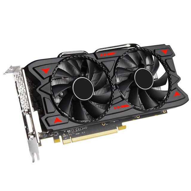 Tarjeta RX580 8G Gráficos de computadora GDDR5 Gráficos de escritorio 256bit Dual Fan 6Pin