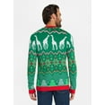 thumbnail image 4 of Jolly Sweaters Men's and Big Men's Two Giraffes Holiday Ugly Christmas Sweater, Sizes S- 3XL, 4 of 5