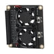 thumbnail image 1 of Ventilador enfriador de CPU dual, ventilador de refrigeración para Raspberry GPIO, placa de refrigeración de expansión, ventilador de refrigeración de CPU, artesanía Superior, 1 of 8