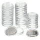 thumbnail image 1 of Uxcell 30pcs Soportes de Monedas Redondos Acrílicos Transparentes Cubiertas de Cápsulas de Plástico Contenedor de Colección de Monedas 20mm, 1 of 6