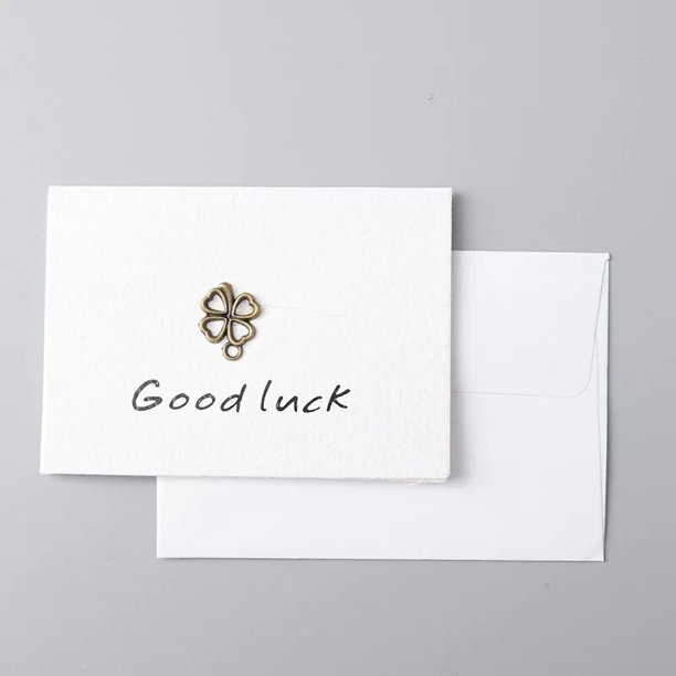 Tarjeta de felicitación plegable para fiesta, Tarjeta blanca Simple de escritura a mano, gracias, deja un mensaje, tarjetas de bendición, boda, amor, hogar, 1 ud.