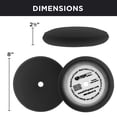thumbnail image 3 of 8" Black Extra Fine Foam Finishing Grip Pad Final Buff Polish Wax - Hook & Loop, 3 of 6