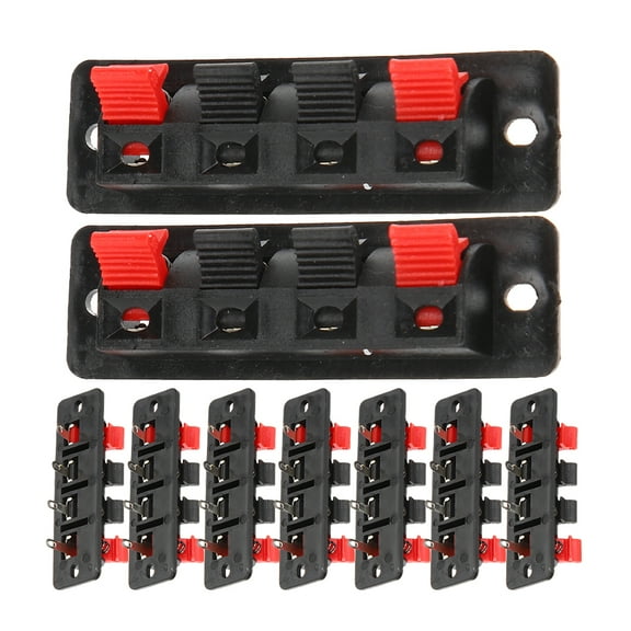 HERFIER 10pcs Speaker Terminal Wire Connector Terminal Connecting Plate Speaker Terminal Connector 2.55x0.79x0.79in