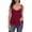 Red, variant on Elegant Ruffle Strap Camisole Basic Solid Color Layering Tank Top for Casual Wear Running Women Womens Running Must Haves for Women Fitted Top Bodysuit Cropped Top Compression 2x Lace Top