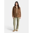 thumbnail image 2 of Time and Tru Women's Boucle Utility Shacket, Midweight, Sizes XS-XXXL, 2 of 5