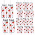 thumbnail image 1 of wonima02 20Pcs Pink Bow Strawberry Plastic Cups with Lids and Straws Clear Party Drinking Cups Reusable Tumblers for Summer Wedding Baby Shower Birthday, 1 of 1