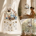 thumbnail image 5 of Stained Glass Cat Wind Chime, Bohemian Acrylic Suncatcher Wind Chime, Garden Chimes Window Light Catcher for Garden Porch Patio Balcony Tree Yard (1PC, A), 5 of 7
