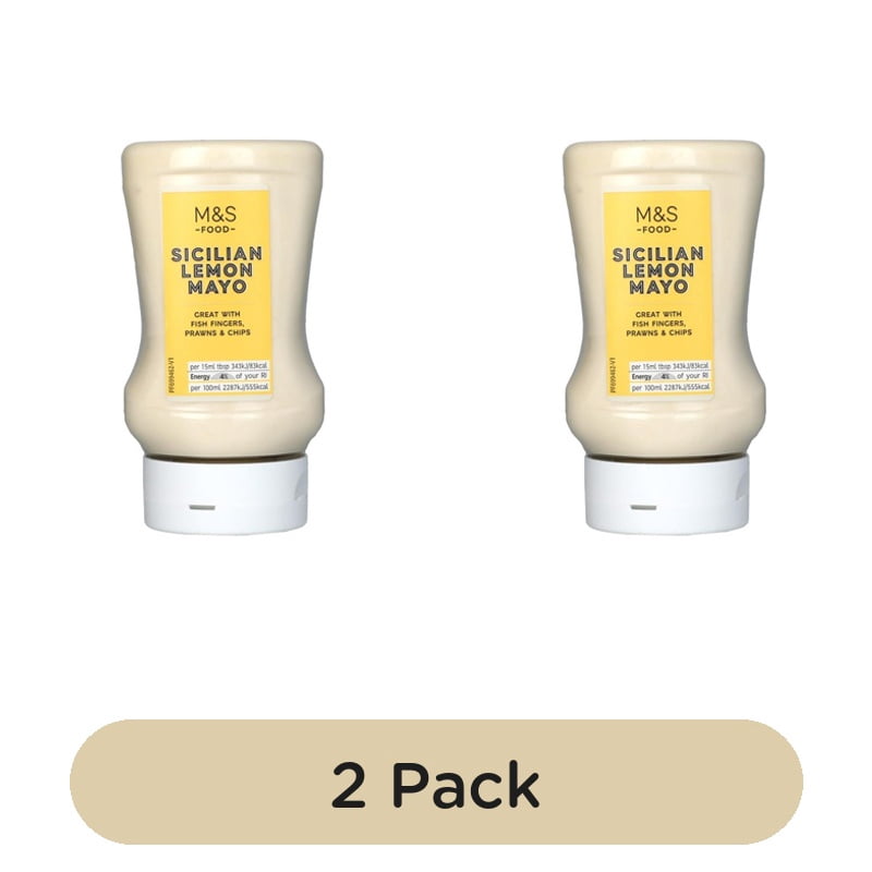 M&S Sicilian Lemon Mayonnaise 280ml, British Import (Pack of 2)