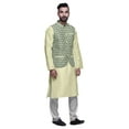 thumbnail image 2 of Atasi Kurta Churidar Uni Pyjama et Ensemble de Veste Nehru Imprimée pour Tenue de Fête pour Hommes, 2 of 3
