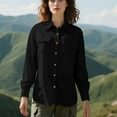 thumbnail image 5 of Ahabrexf Button up Shirt Men, Women's Upf 50 Long Sleeve Sun Protection Shirt for Outdoor Travel, 5 of 8