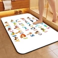 thumbnail image 3 of 1pc Animal Alphabet Bathroom Rug Bathroom Decor and Accessories- Durable,Anti Slip,And Quick Drying,Suitable For Indoor/outdoor Use - Perfect For Bathrooms,Bedrooms,Kitchens, 3 of 9