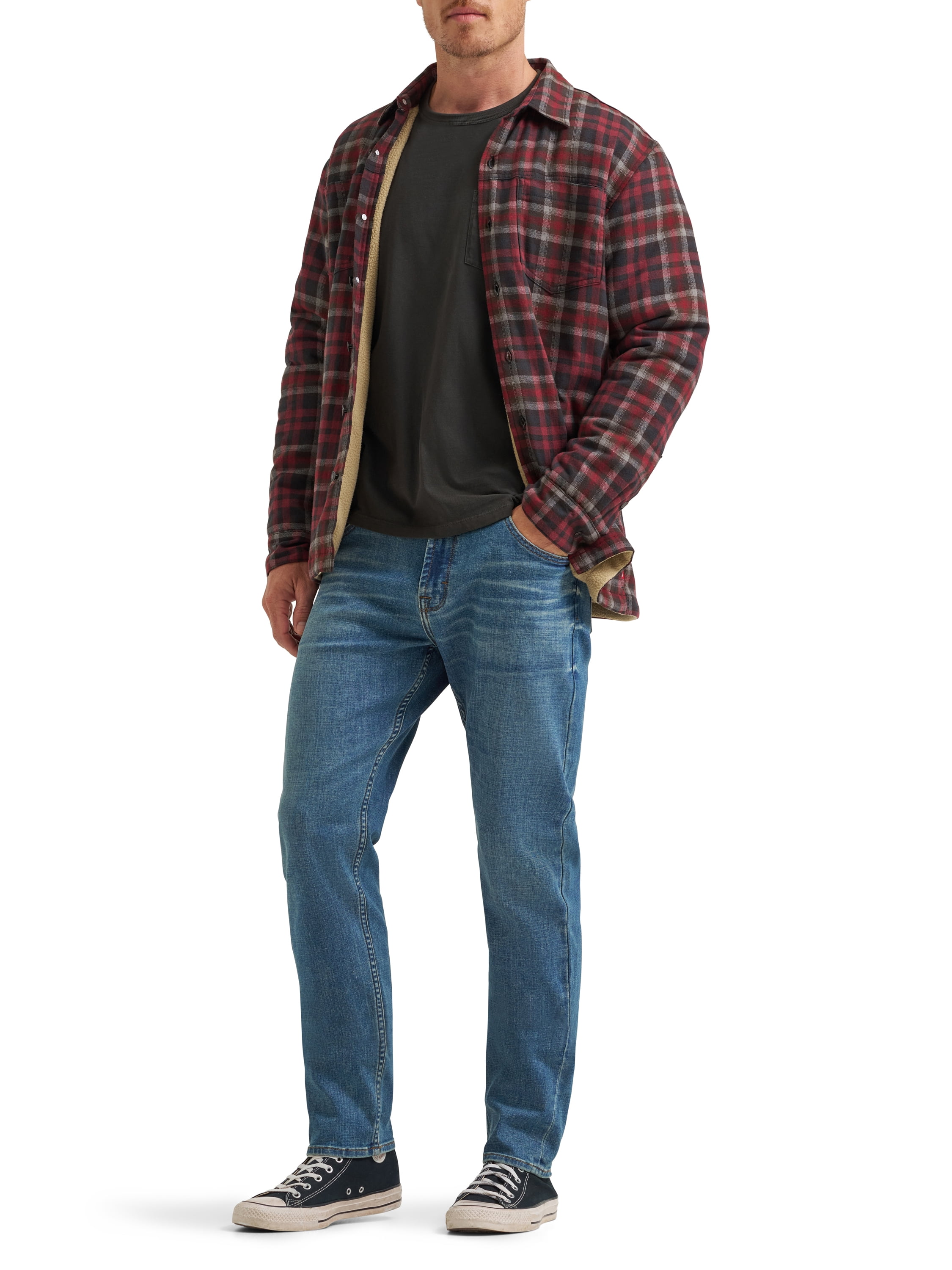 Wrangler® Men's All Day Flex Taper Fit Denim Jeans with Performance Waistband