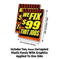 thumbnail image 2 of We Fix Tint Jobs $99 (24" X 36") 4mm Corrugated Plastic Panel, Graphics Applied To 1 Side (Pk of 2), 2 of 4
