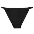 thumbnail image 6 of Bigersell Seamless Underwear for Women Thong Clearance Ladies Underwear Panties Cotton High Cut Panty Style P-1032 Cotton Plus Size Panties Thong Panties Briefs Mid Waist Women's Briefs Black M, 6 of 6