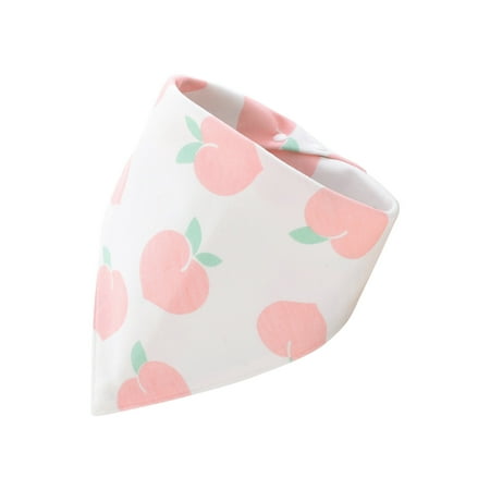 

Baby Accessories Clearance Baby Saliva Towel Bib Circular Baby Saliva Towel Combed Cotton Cartoon Printing Towel Double-layer Saliva Towel