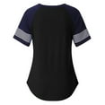 thumbnail image 5 of IROINNID Women's Casual Color Matching Loose Round Neck Short Sleeve Women Tops, 5 of 6