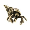 thumbnail image 3 of Figura de cangrejo de latón, pequeña escultura de animal coleccionable, regalo creativo para amantes del té, adorno en miniatura para decoración del, 3 of 9