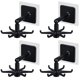 thumbnail image 1 of 365Home - Ganchos para colgar utensilios de cocina, colgador de utensilios de cocina, montaje en pared, gancho plegable giratorio de 360 ​​grados (4 negros), 1 of 5