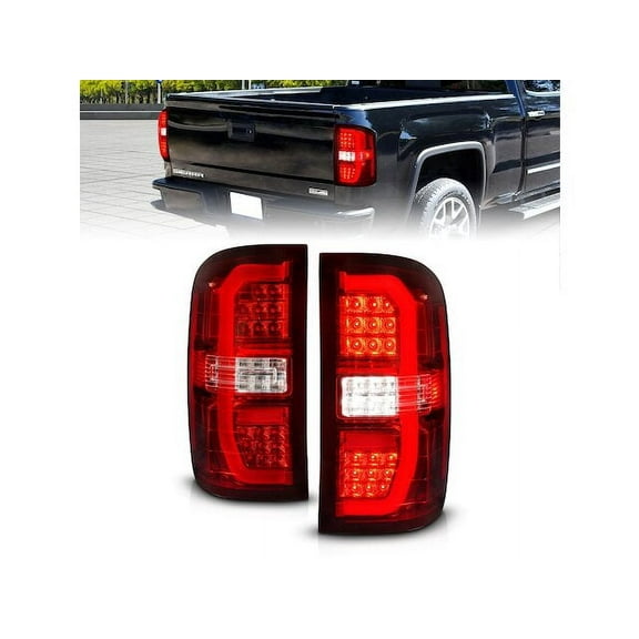 Tail Light Set - Compatible with 2015 - 2019 GMC Sierra 2500 HD 2016 2017 2018