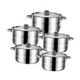 thumbnail image 2 of Juego de ollas para sopa de 5 piezas, olla para Fideos fácil de limpiar con tapa, juego de utensilios de cocina, olla de inducción para restaurante y Mango Argenta, 2 of 8