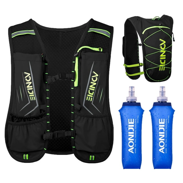 AONIJIE Sac à Dos d'Hydratation de Course avec Vessie 1,5l, Gilet d'Hydratation Ajustable et Léger pour Randonnée Cyclisme Course Marathon