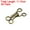 Bronze, variant on 54pcs Sewing Hooks and Eyes Closure Suitable for Skirt Bra Clothing Trousers Sewing DIY Craft Silver