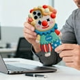 thumbnail image 5 of Oliegs Heated Blanket Cute 3D Clown Soft Silicone Phone For IPhone 11/12/13/14/15/16/17 Shockproof Full Coverage Protective Cover With Cartoon Design Scratch Sli Chocolate, 5 of 5