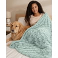 thumbnail image 5 of Utopia Bedding Plush Checkered Fleece Blanket Green Twin, 60x80 Inches Travel Friendly, Soft Cozy Throw Blanket for Couch, Sofa, Bed - Home Decor Gift for Kids, Women and Men, 5 of 5