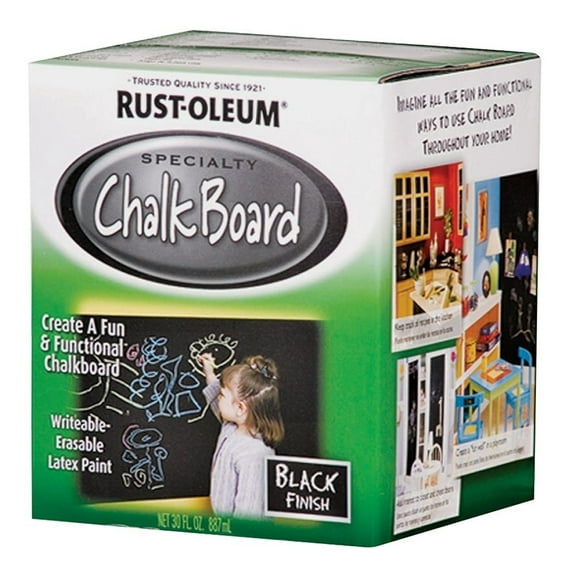 Rust-Oleum Rust-Oleum 206540 Brush-On Chaulkboard Paint, Black, Quart