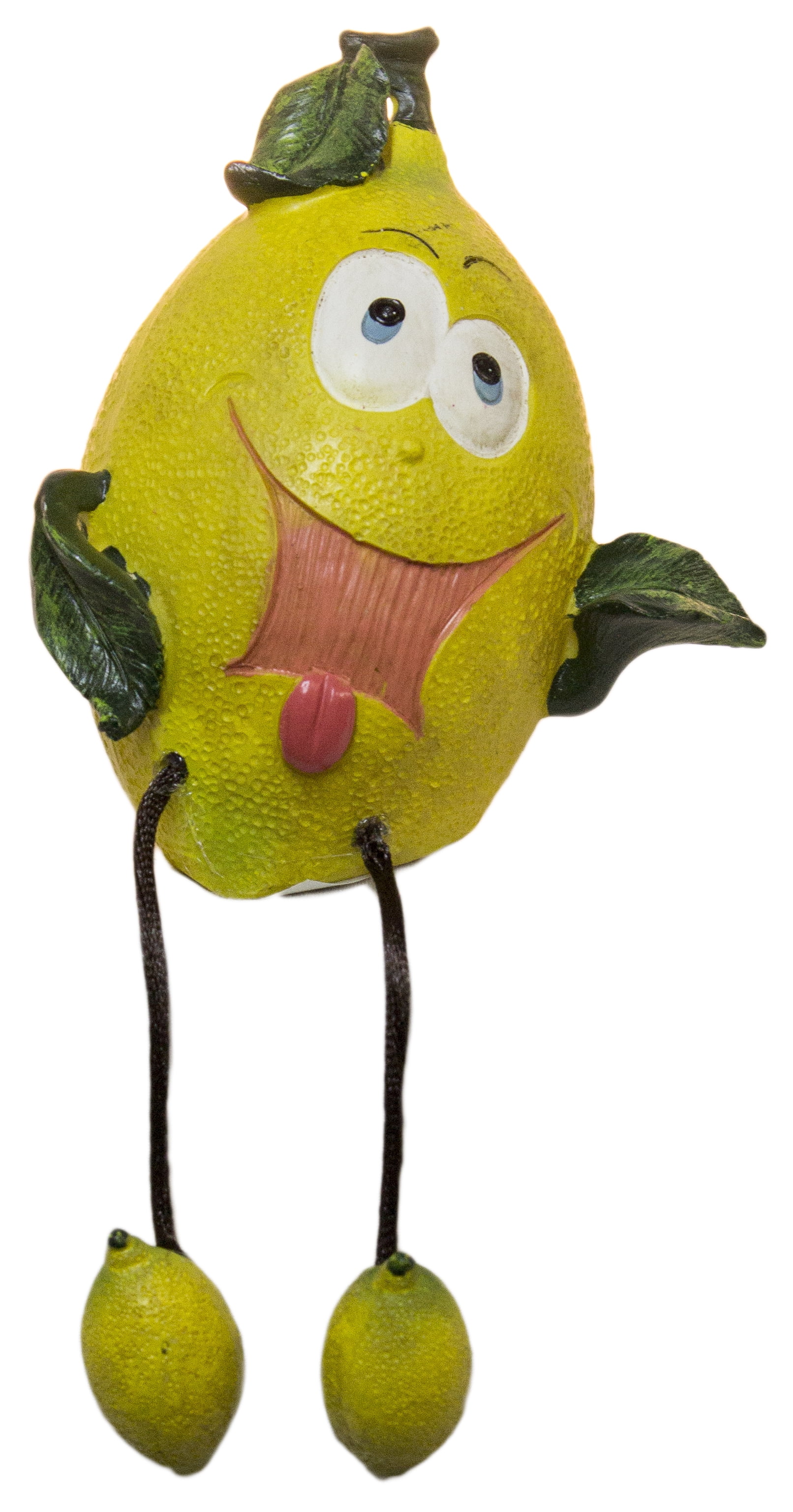 3.5 Inch Happy Fruit Shelf Sitter with Dangle Legs Lemon Walmart