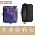 thumbnail image 4 of Hair Tool Organizer Bag with Heat Resistant Mat Removable Travel Storage Case for Hot Air Brushes Curling Irons Psychedelic Purple Rose, 4 of 8