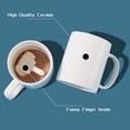 thumbnail image 5 of Taza de café de cerámica con dedo medio, novedad, con dedo divertido en 3D en el interior para Navidad, cumpleaños, 300ml, 5 of 5