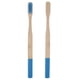 thumbnail image 5 of Cepillo de dientes de cerdas suaves de seis colores con mango de bambú para adultos, cuidado bucal suave en azul, 5 of 8