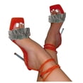 thumbnail image 4 of Sandalias Mujer Tacones Altos Moda Verano Cabeza Cuadrada Peep Toe Vendaje Sandalias Zapatos Wmkox8yii  hfjk4850, 4 of 4
