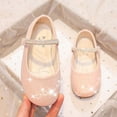 thumbnail image 6 of Girls Dress Shoes Toddler White Flower Girl Low Heels Mary Jane Flat for School Uniform Wedding(Little/Big Kid), 6 of 8