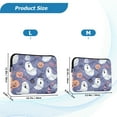 thumbnail image 4 of FORMRS 13"-13.3" Laptop Sleeve Protective Case Soft Carrying Quilted Computer Bag Cover, Blue Cute Halloween, 4 of 7