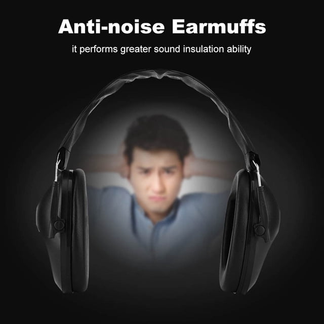 Anti-noise Earmuffs, Adjustment Soundproof Earmuffs Foldable For For Worker For Shooter