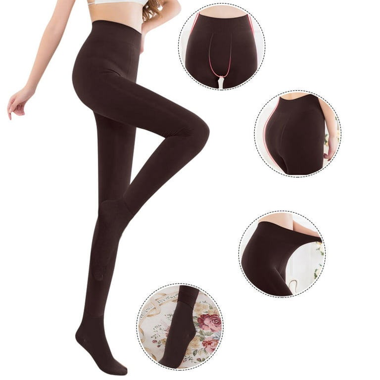 Women's Fashion Winter Thick Fleece Lined Thermal Tights Pants